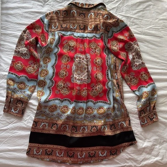 Zara Paisley Print Blouse - Picture 3 of 4